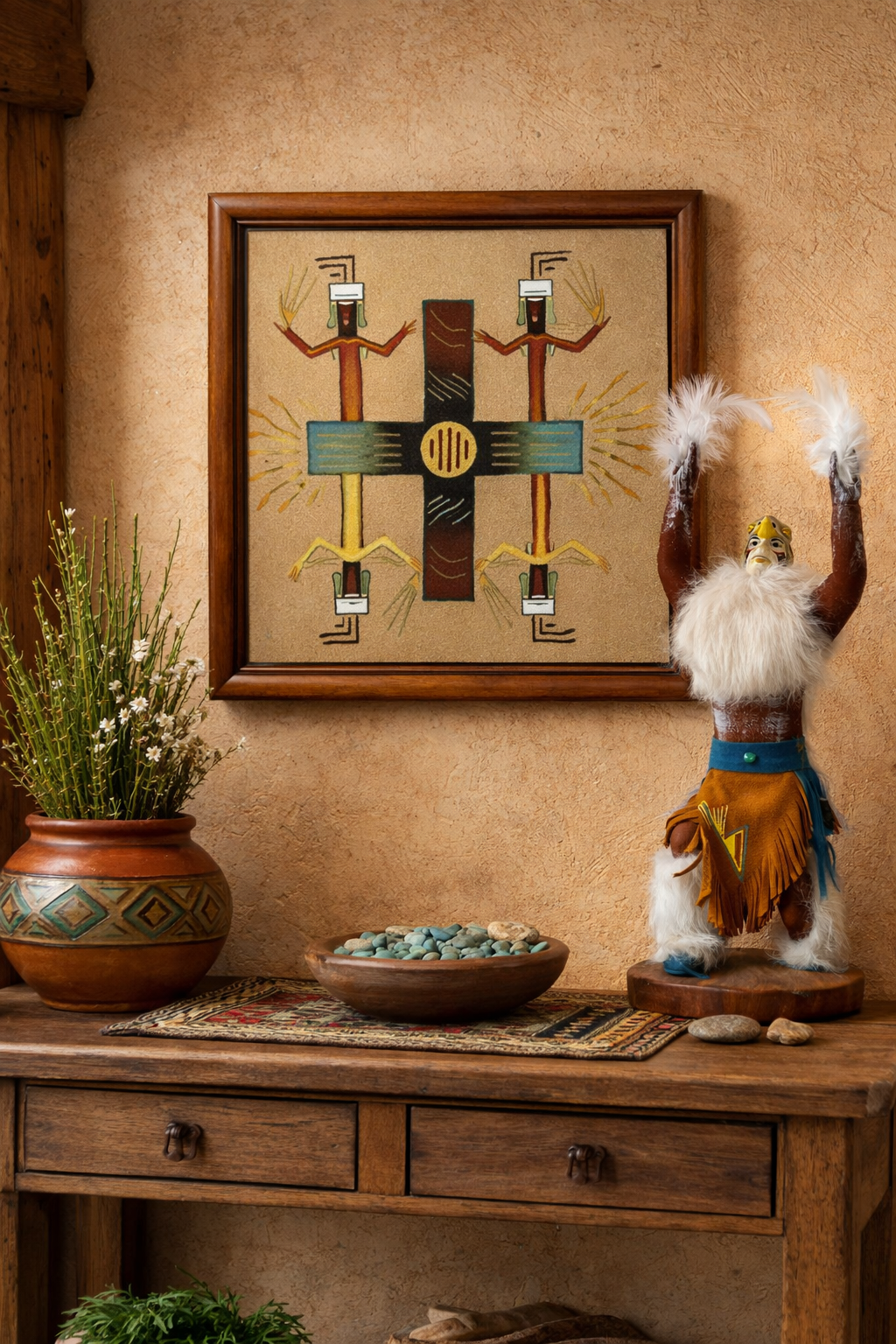 Navajo Kachina Prayer Eagle by Julie Loley