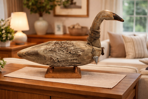 Vintage Wood Swan by Chris Boone