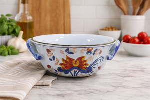 Majolica Bowl Hand Painted for Tiffany and Company