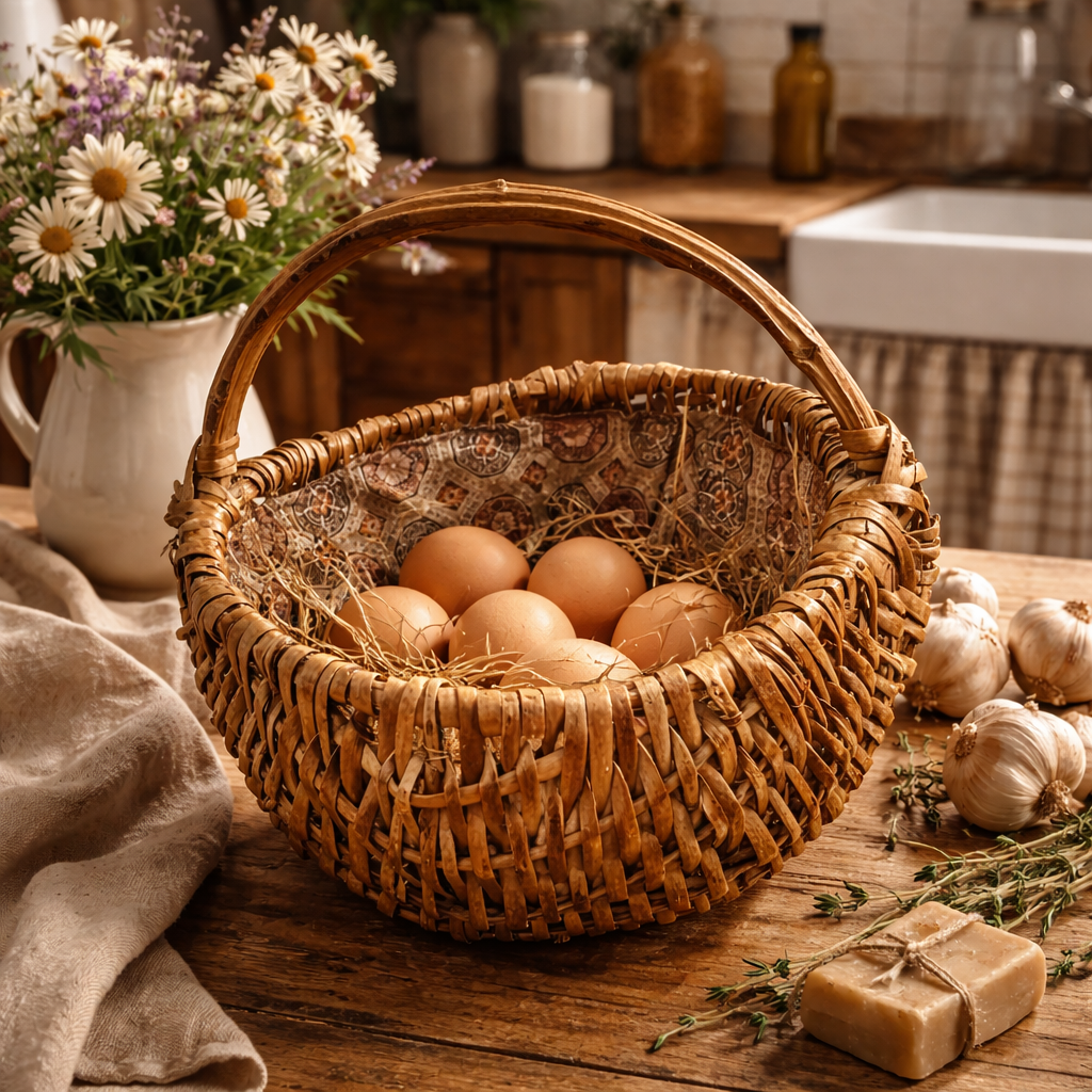 Appalachia 1930s Large Willow Basket