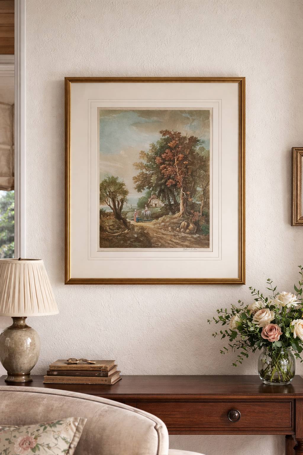 English Landscape Signed Arthur L. Cox