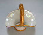 Hand Painted and Gilded German Porcelain Basket