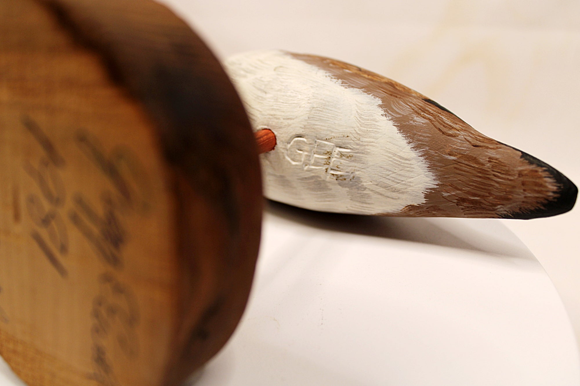 Shorebird Decoy Semipalmated Plover Gregg Ewell Carving 1981 Delaware GEE carved under Tail