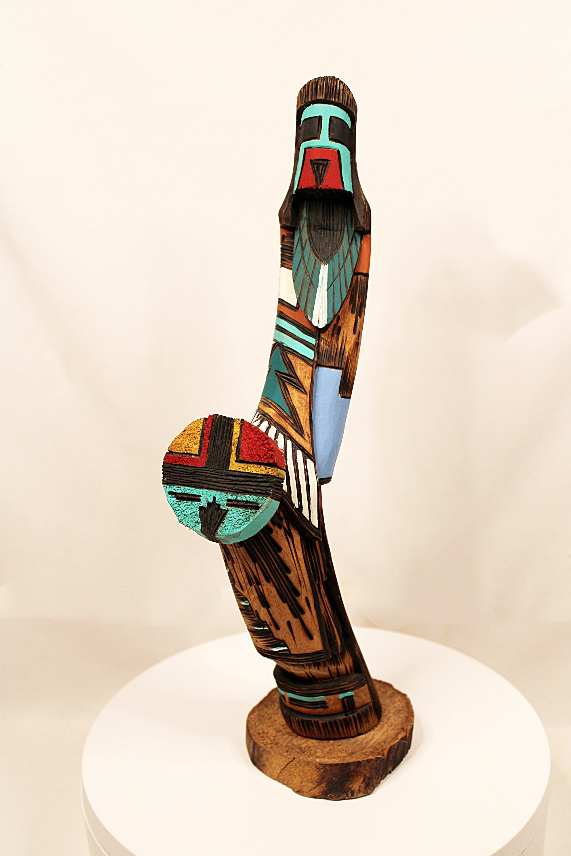 Native American Long Hair Kachina Carving