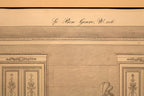 LE BON GENRE: Four 1800s French Etchings Hand Colored Framed Cuisine Themed