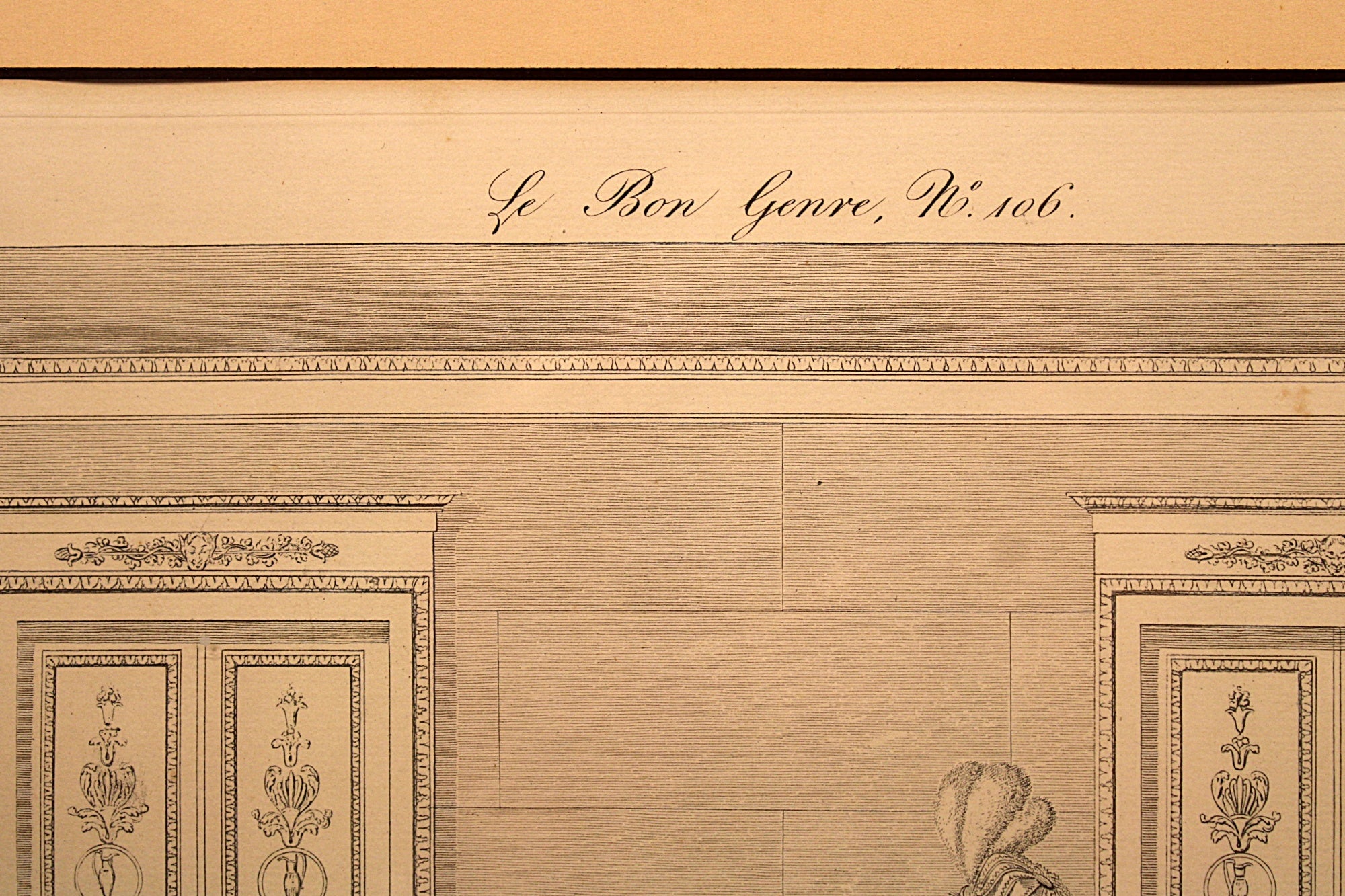 LE BON GENRE: Four 1800s French Etchings Hand Colored Framed Cuisine Themed