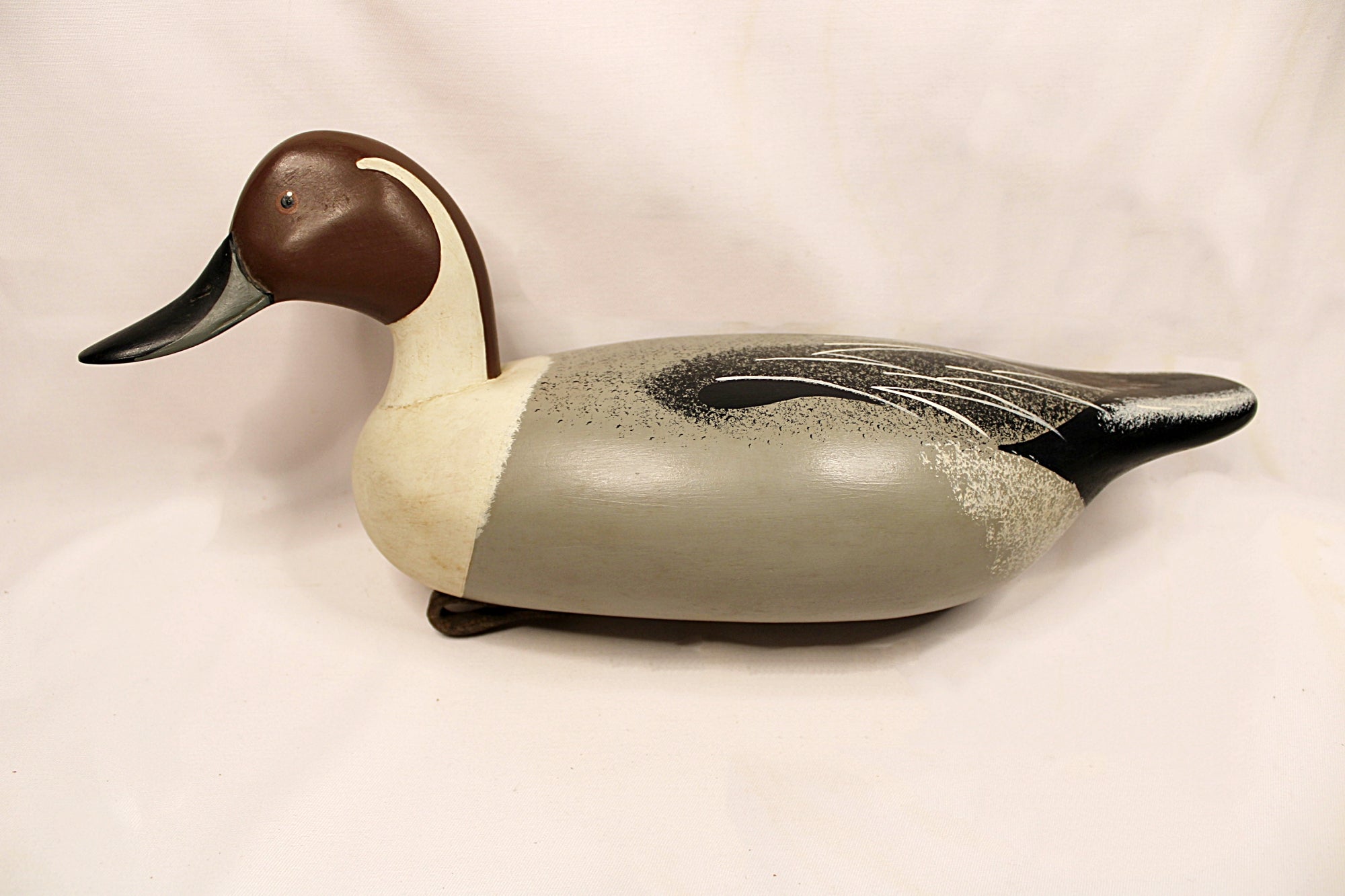 Pintail Drake Duck Decoy Jim Burtis Maryland 1994 Facing Left