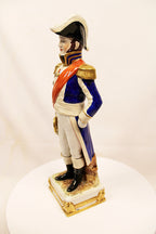 Vintage Porcelain Figurines Trio of French Generals Hand Painted