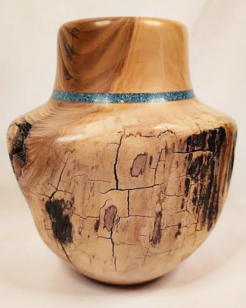 Spinning Aspen Studios Southwest Wooden Vase